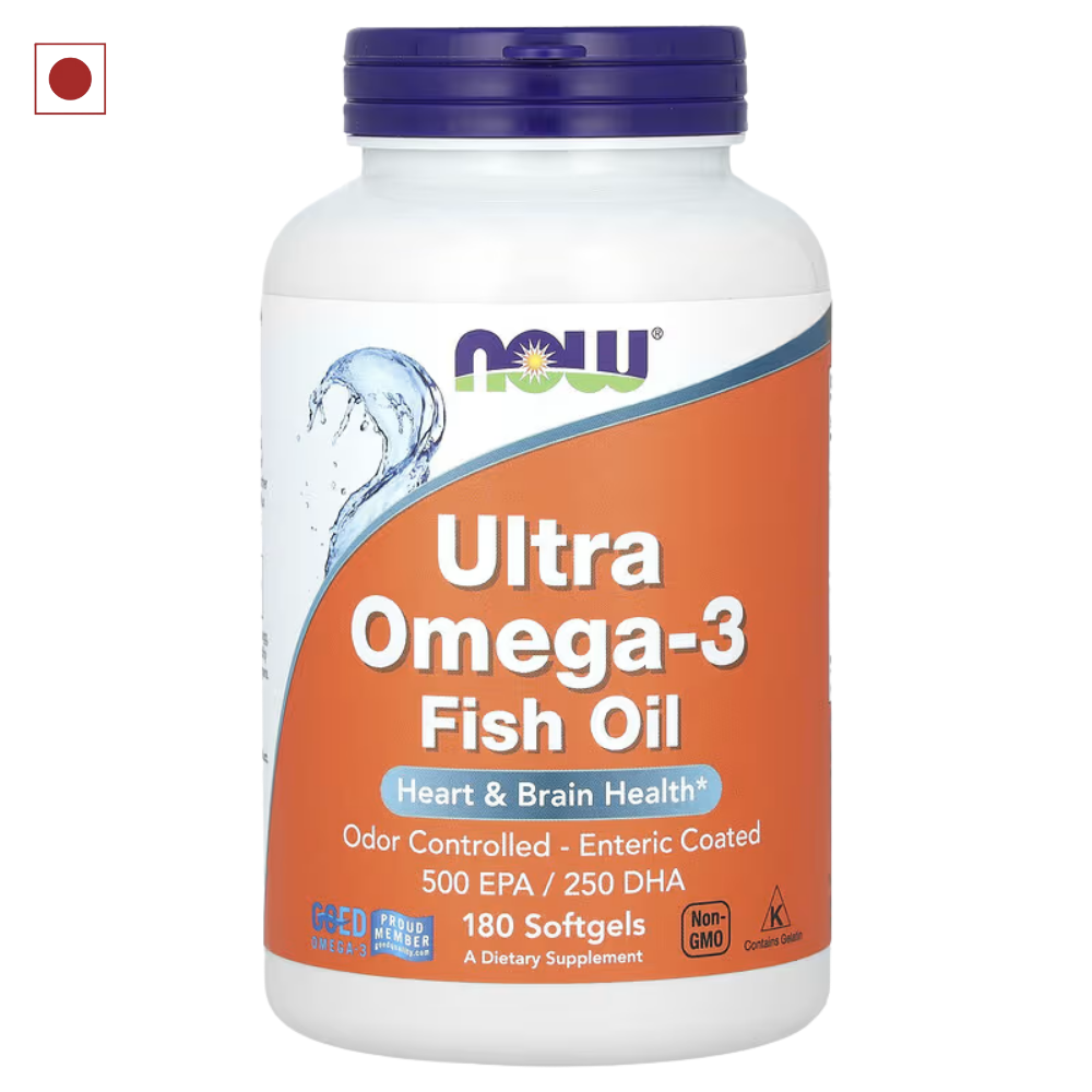 NOW Foods, Ultra Omega-3 Fish Oil, 180 Softgels