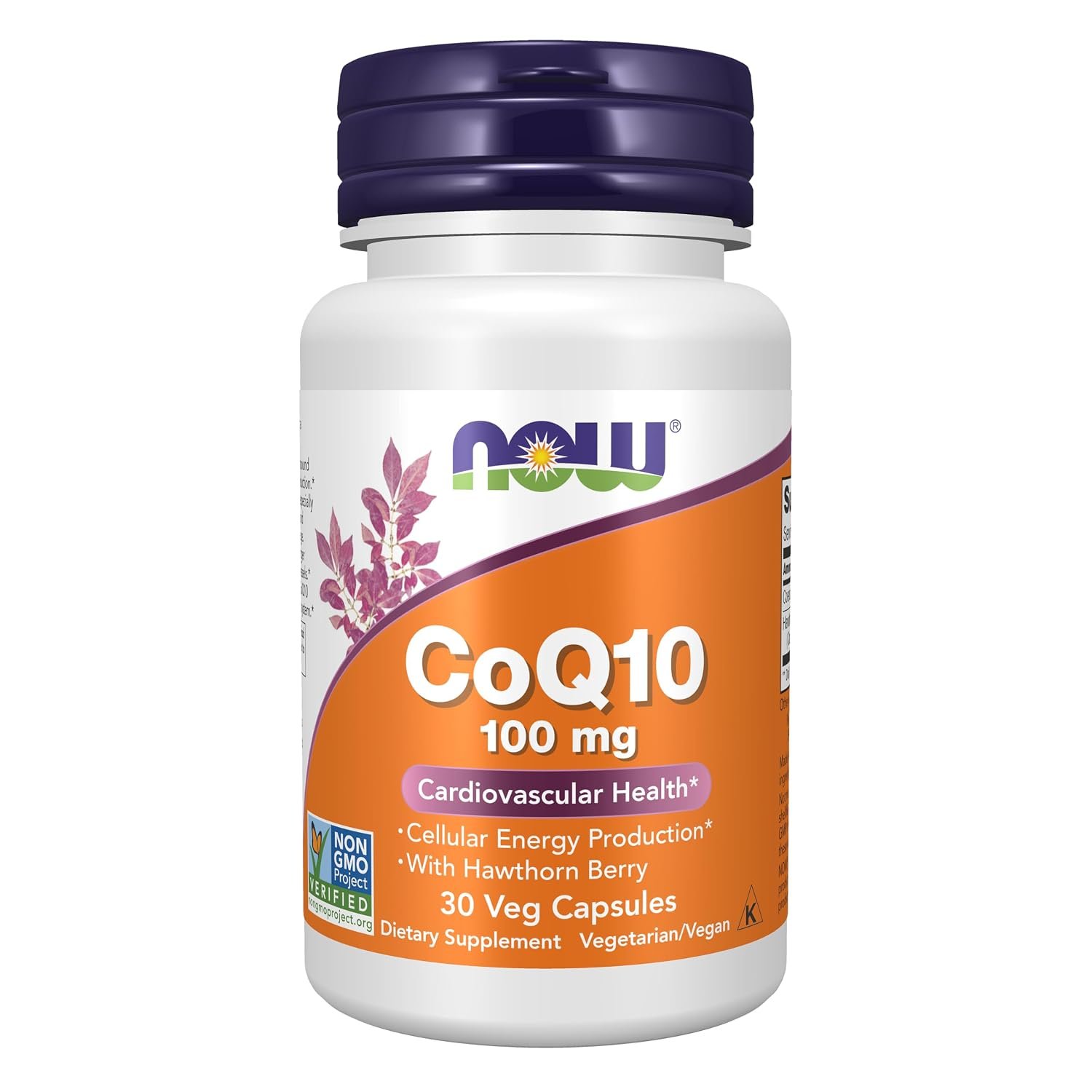 NOW Foods, CoQ10 100 Mg Cardiovascular Health Capsules - 30 Veg Capsules
